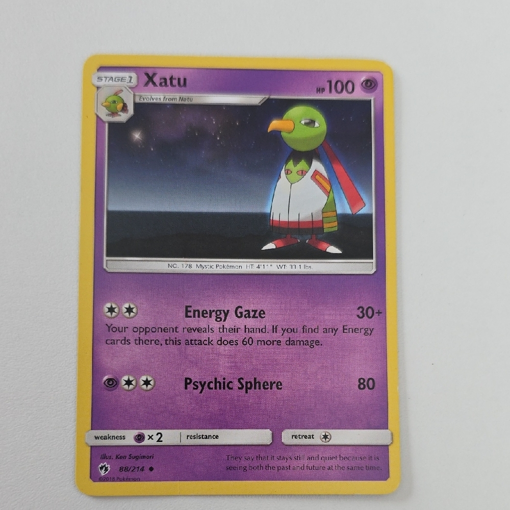 Pokemon Xatu Trading Card